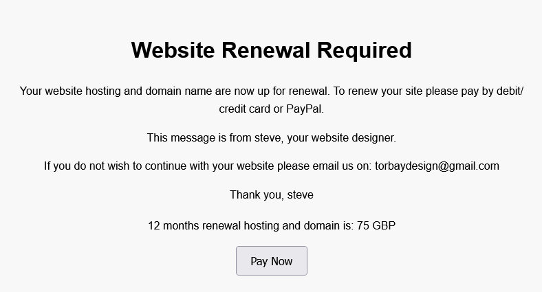 Wordpress Plugin - automatic website host renewal charging. - Image 2
